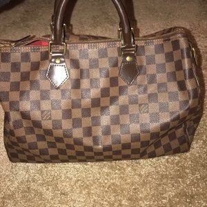 Vantage LOUIS VUITTON Speedy bag 35 Damier